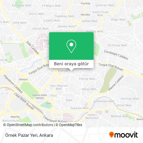 Örnek Pazar Yeri harita
