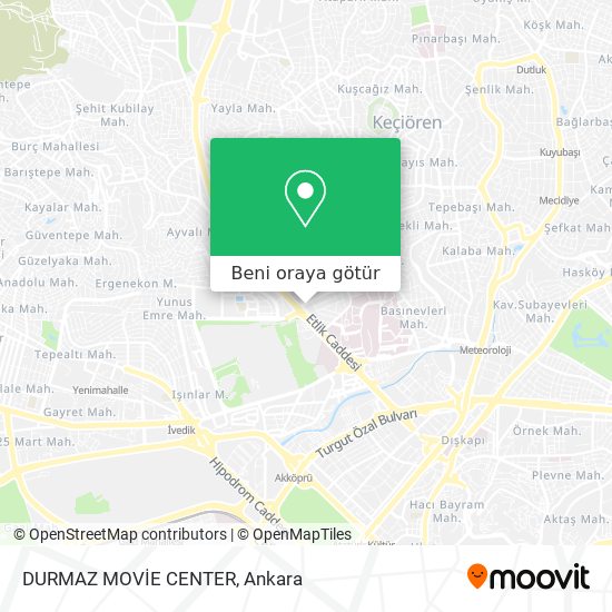 DURMAZ MOVİE CENTER harita