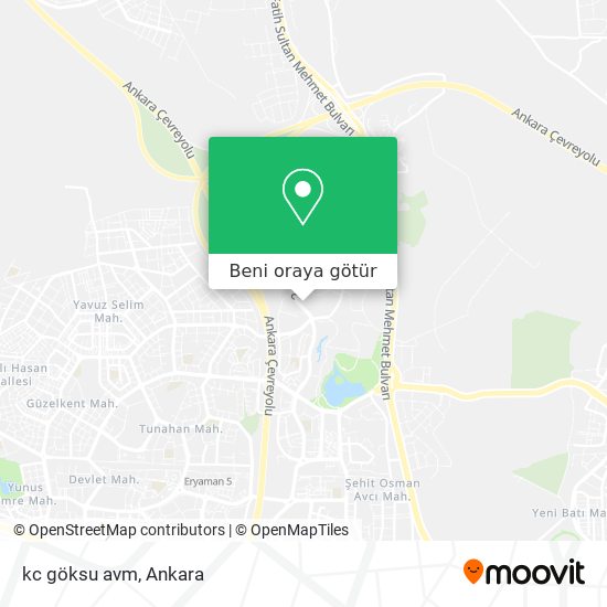 kc göksu avm harita