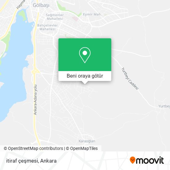 itiraf çeşmesi harita