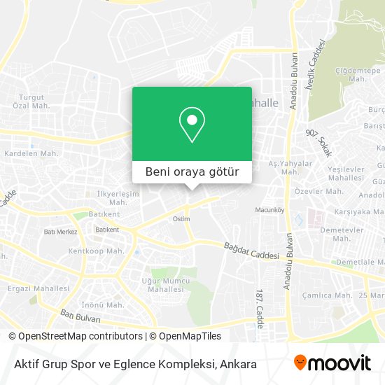Aktif Grup Spor ve Eglence Kompleksi harita