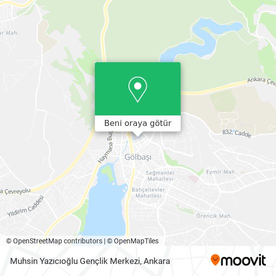 Muhsin Yazıcıoğlu Gençlik Merkezi harita