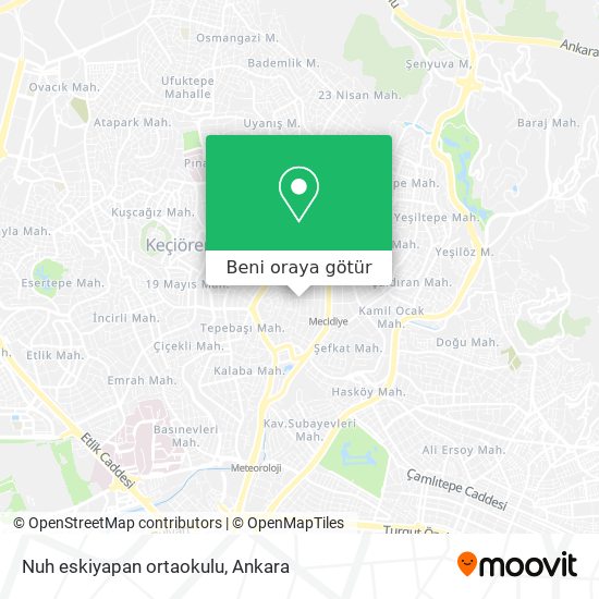 Nuh eskiyapan ortaokulu harita