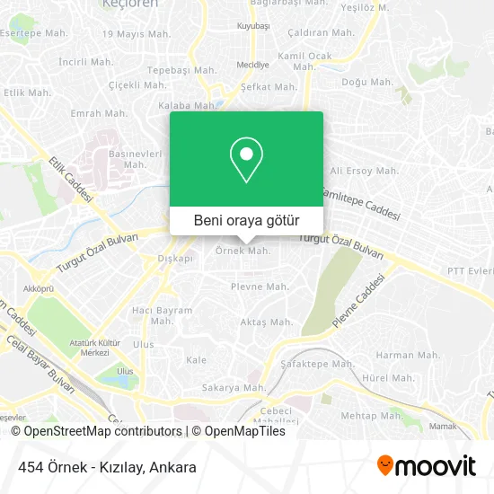 454 Örnek - Kızılay harita