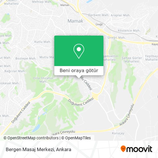 Bergen Masaj Merkezi harita