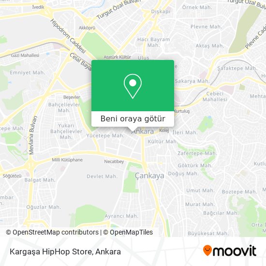 Kargaşa HipHop Store harita