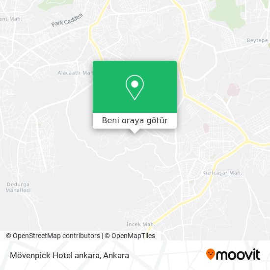 Mövenpick Hotel ankara harita