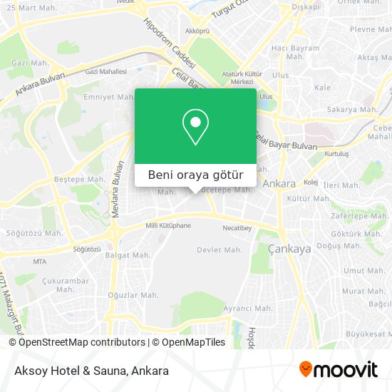Aksoy Hotel & Sauna harita