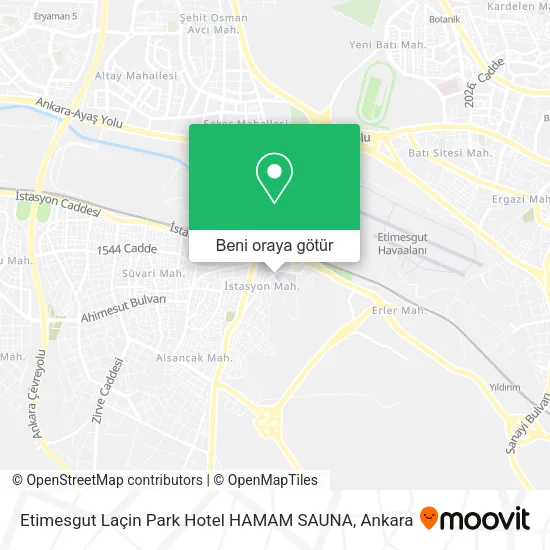 Etimesgut Laçin Park Hotel HAMAM SAUNA harita