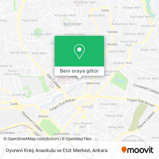 Oyunevi Kreş Anaokulu ve Etüt Merkezi harita
