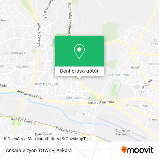Ankara Vizyon TOWER harita