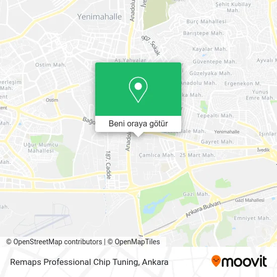 Remaps Professional Chip Tuning harita