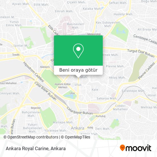 Ankara Royal Carine harita