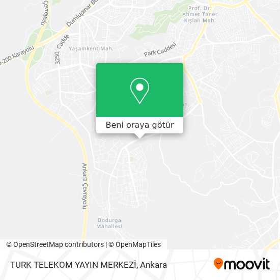 TURK TELEKOM YAYIN MERKEZİ harita