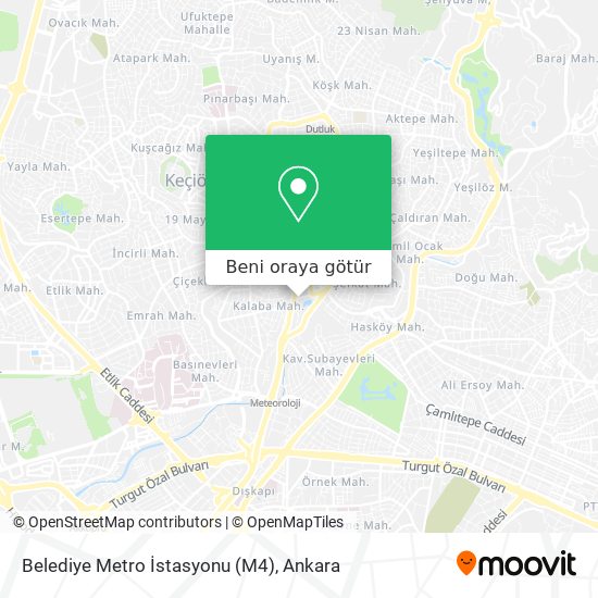 Belediye Metro İstasyonu (M4) harita