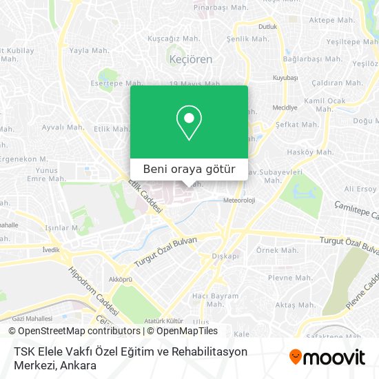 TSK Elele Vakfı Özel Eğitim ve Rehabilitasyon Merkezi harita