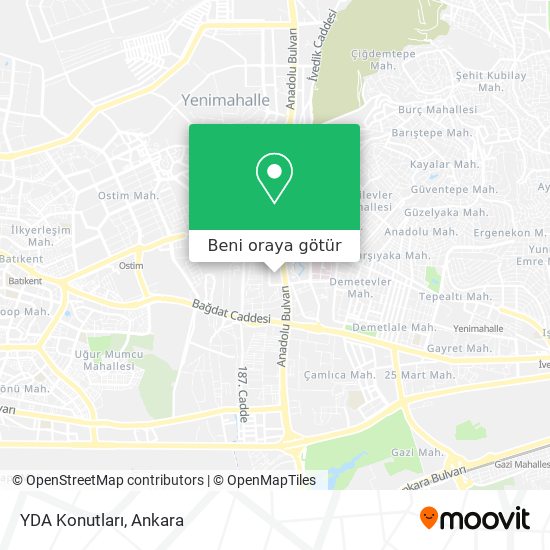 YDA Konutları harita