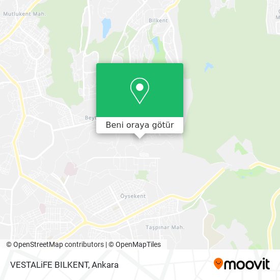 VESTALiFE BILKENT harita