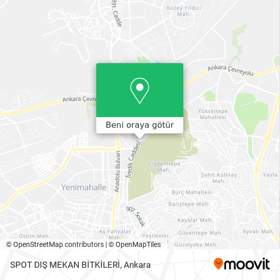 SPOT DIŞ MEKAN BİTKİLERİ harita
