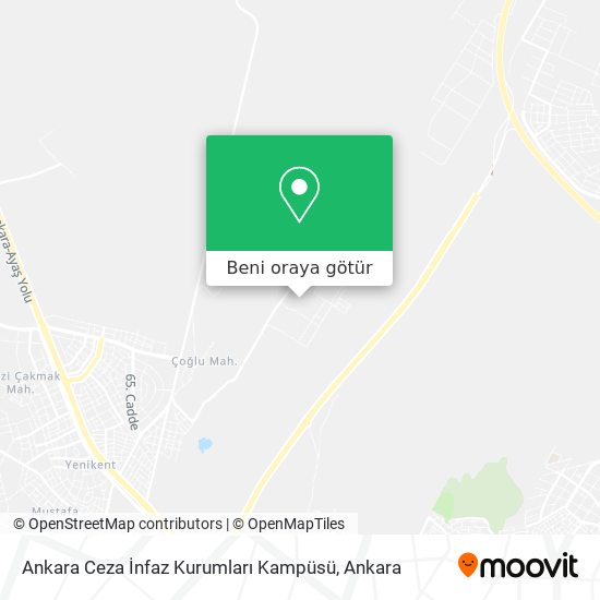 Ankara Ceza İnfaz Kurumları Kampüsü harita