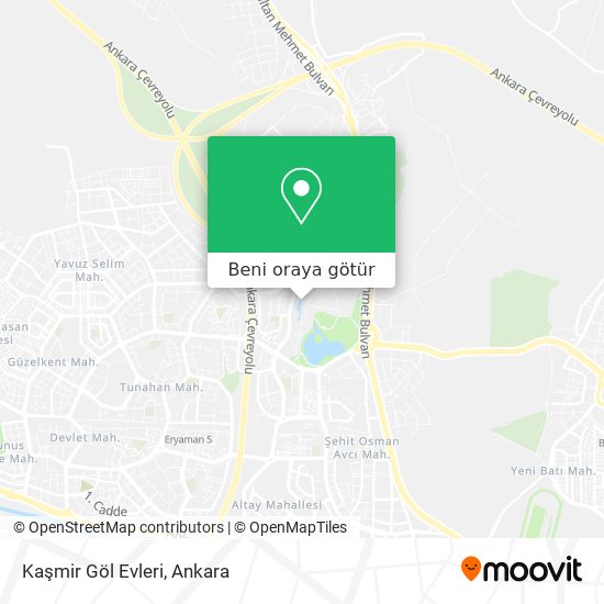 Kaşmir Göl Evleri harita