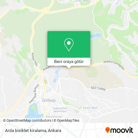 Arda bisiklet kiralama harita