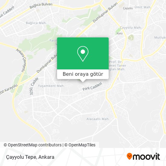 Çayyolu Tepe harita