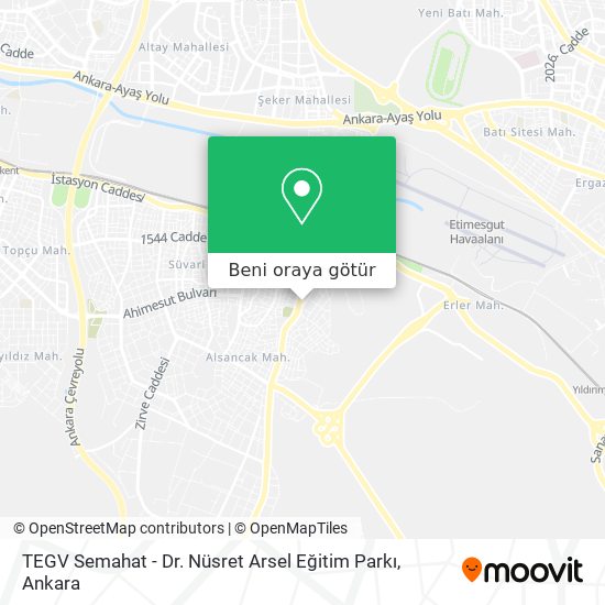 TEGV Semahat - Dr. Nüsret Arsel Eğitim Parkı harita