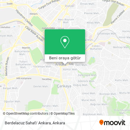 Berdelacuz Sahaf/ Ankara harita