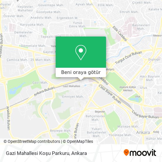 Gazi Mahallesi Koşu Parkuru harita