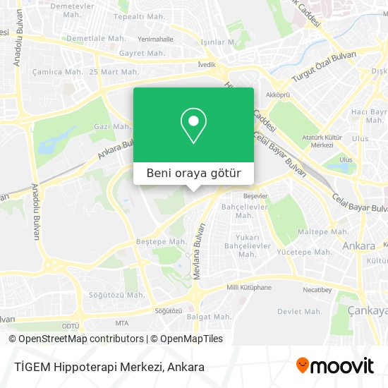 TİGEM Hippoterapi Merkezi harita