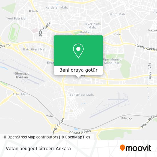 Vatan peugeot citroen harita