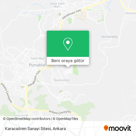 Karacaören Sanayi Sitesi harita