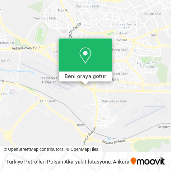Turkiye Petrolleri Polsan Akaryakit İstasyonu harita
