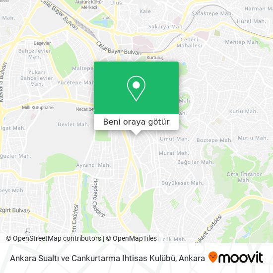Ankara Sualtı ve Cankurtarma Ihtisas Kulübü harita