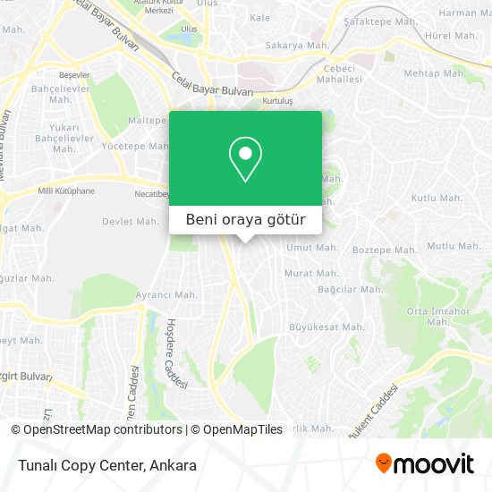 Tunalı Copy Center harita