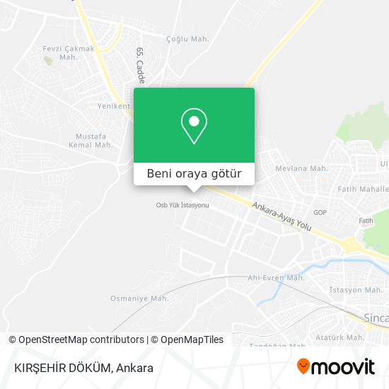 KIRŞEHİR DÖKÜM harita