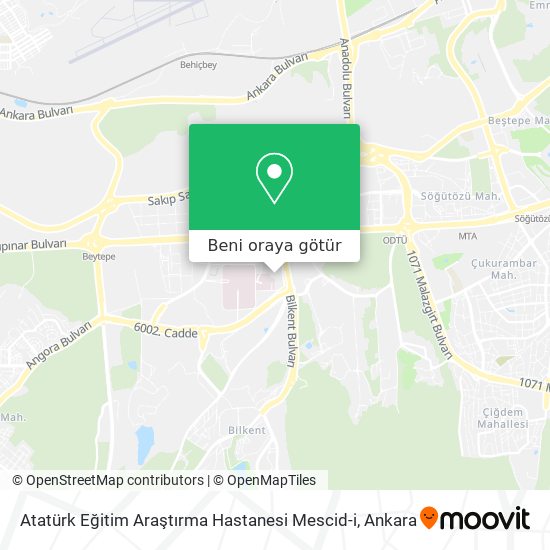 Atatürk Eğitim Araştırma Hastanesi Mescid-i harita