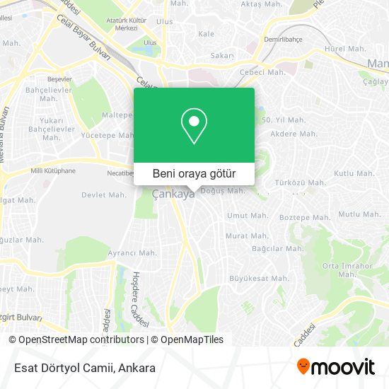 Esat Dörtyol Camii harita