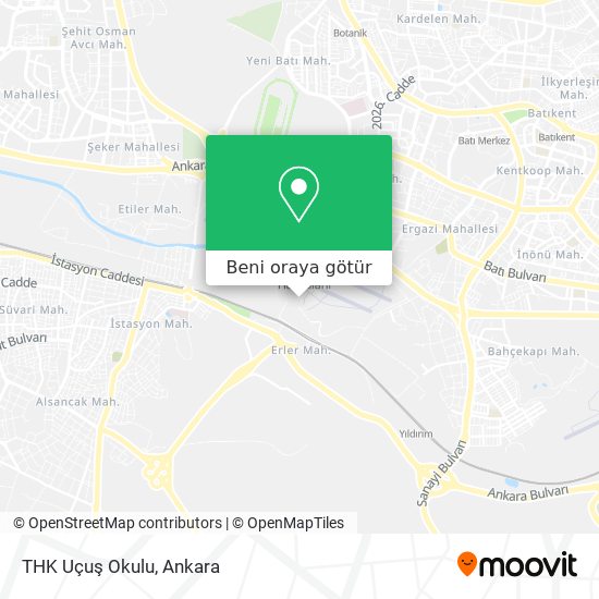 THK Uçuş Okulu harita