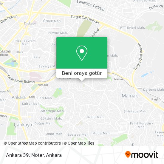 Ankara 39. Noter harita