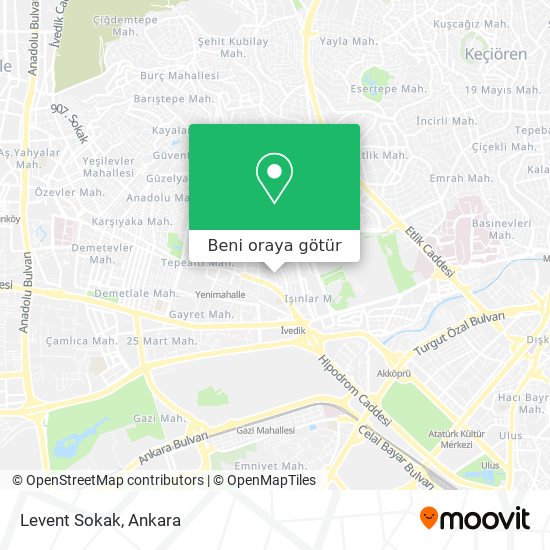 Levent Sokak harita