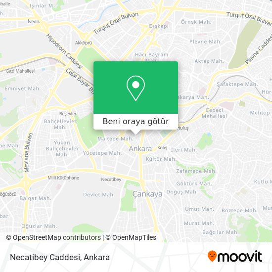 Necatibey Caddesi harita