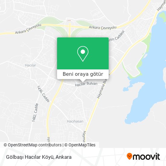 Gölbaşı Hacılar Köyü harita