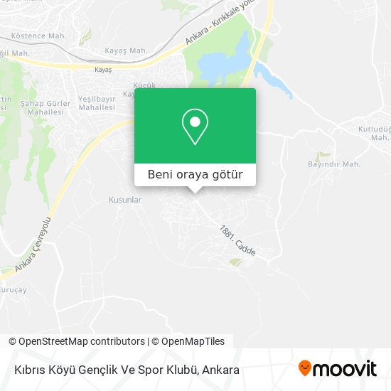 Kıbrıs Köyü Gençlik Ve Spor Klubü harita