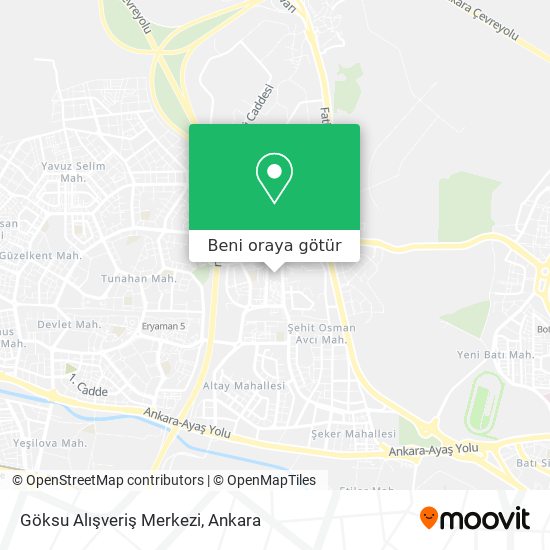 Göksu Alışveriş Merkezi harita