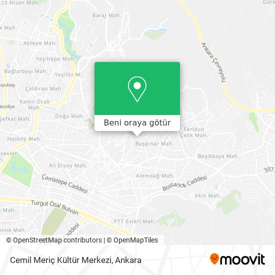 Cemil Meriç Kültür Merkezi harita