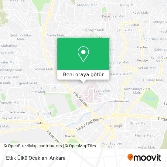 Etlik Ülkü Ocakları harita