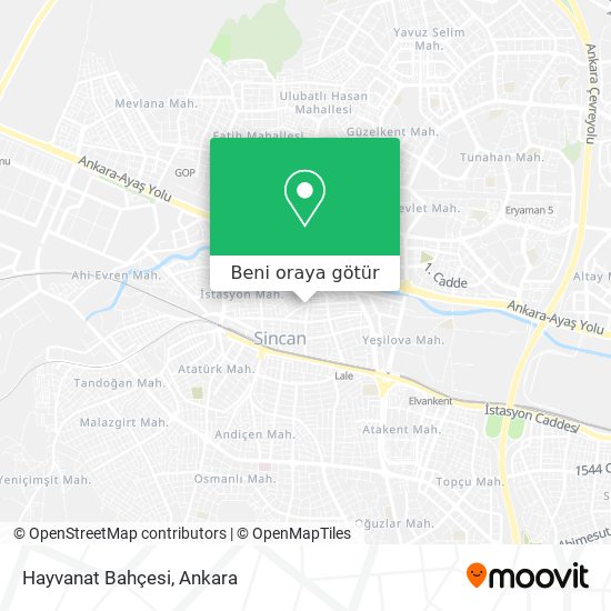 Hayvanat Bahçesi harita