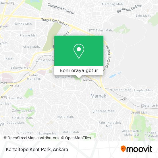 Kartaltepe Kent Park harita